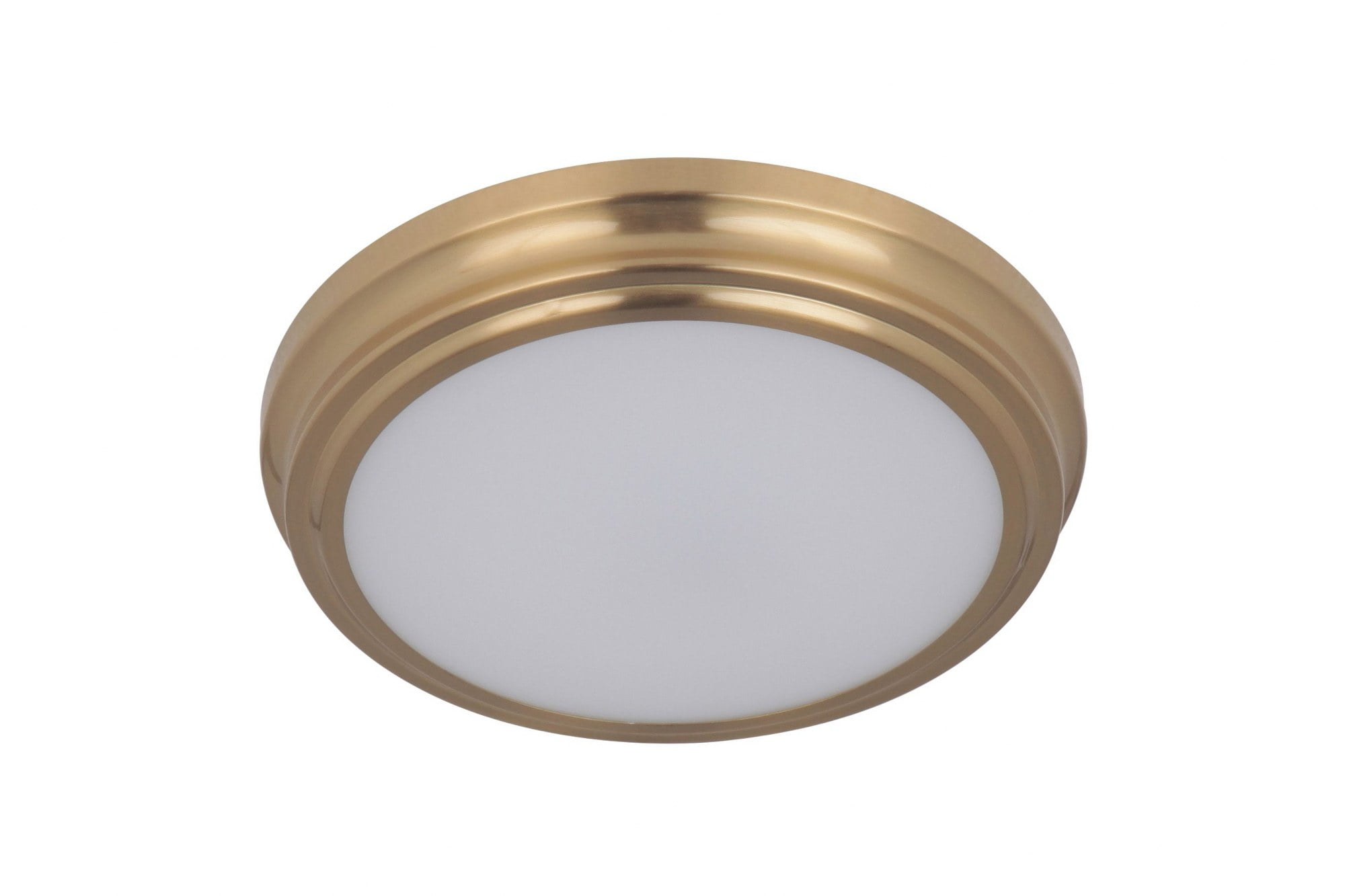 Satin Brass 9" Round LED Flush Mount Ceiling Light
