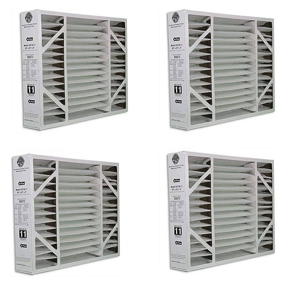 X6673 Furnace Filter MERV 11 | 20x25x5 | 4-Pack | Pleated Air Filters for HVAC Systems | Replacement for X6660 HCC20-28