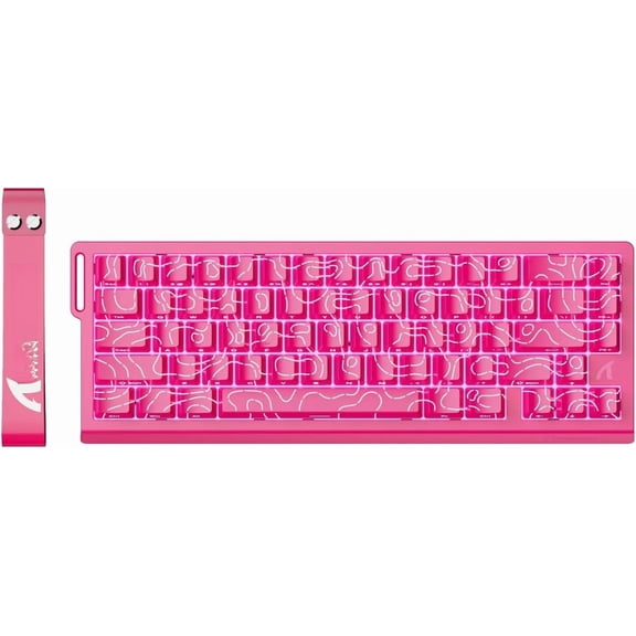 X68HE Mechanical Gaming Keyboard 60% Wired with Adjustable Actuation,Hall Effect ,8KHz Polling Rate, Backlit, Mount,Side Printed Keycap(Rose Contour)