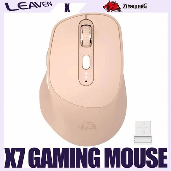 X7 2.4G Wireless Mouse, Dual Mode Office Mice With Battery Indicator, 5 Dpi