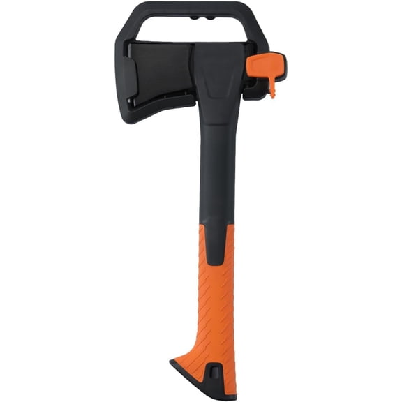 X7 Hatchet , 14" Camping for Splitting & Kindling with Nylon Hollow Handle, Anti-Slip Shock Absorption Grip for Outdoor , Firewood, Hiking & Yard Tools