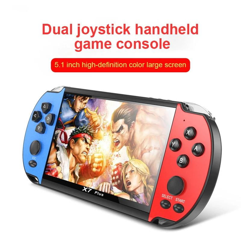 X7 Plus 5.1 Inch Screen Handheld Game Player 10000+ HD Games