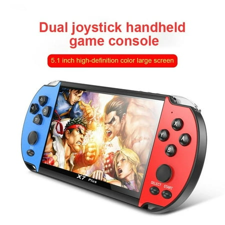 X7 Plus 5.1 Inch Screen Handheld Game Player 10000+ HD Games Portable Video Game Console AV/TV Output Gift