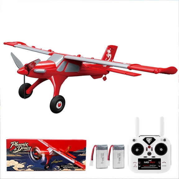 X7 RC Airplane EPP 510mm Wingspan 2.4G Remote Control 4CH Sport Glider Brushless Motor Fixed Model Plane with Gyroscope Toys for Adults Children With 2 Batteries