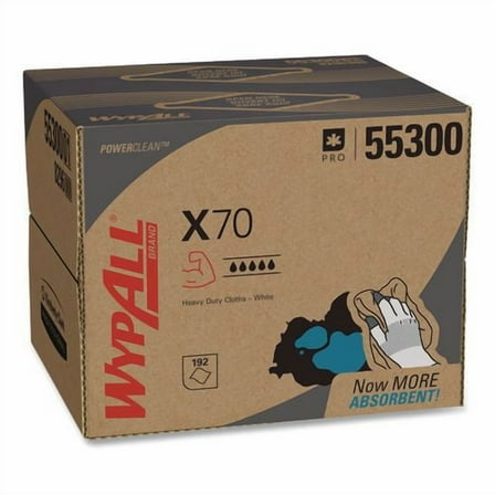 X70 Cloths, 12.5 x 16.8, White 192/Carton | Bundle of 2