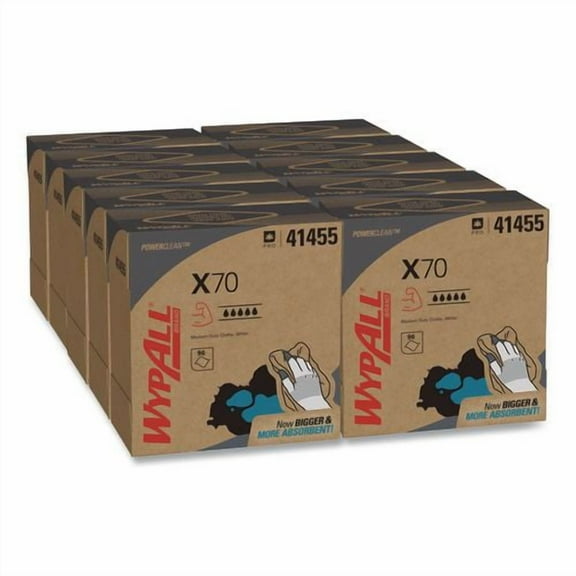 X70 Cloths, POP-UP Box, 9.13 x 16.8, White, 96/Box, 10 Boxes/Carton | Bundle of 2