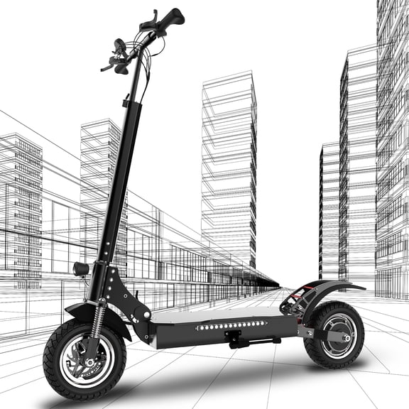 X750 1600W Adult Electric Scooter, 40MPH/40-Mile Range, 300LBS Capacity, 3-Speed Gears