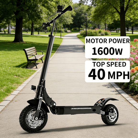 X750 Electric Scooter for Adults, 52V 1600W Motor, 40 MPH Speed, 40 Miles Range & Dual EABS Brakes, Foldable
