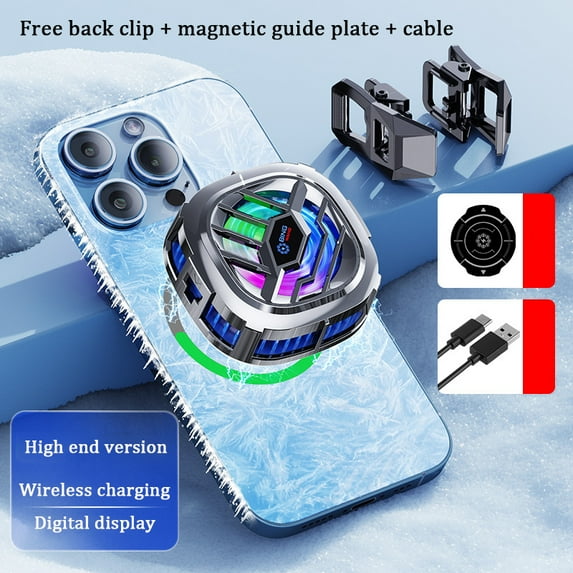 X76 phone cooler Peltier cooling fan free back clip Three speed adjustment (F)