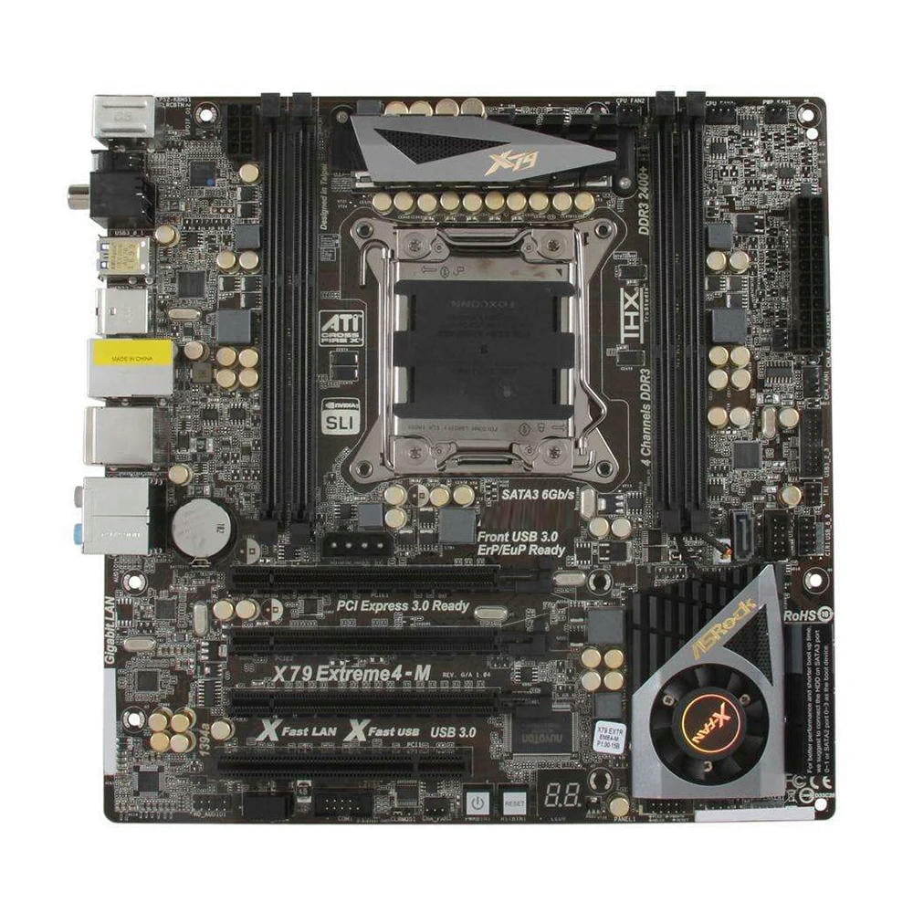 X79 Extreme4-M Desktop Motherboard For M-ATX DDR3 2011 Core i7/ i5/i3 ...