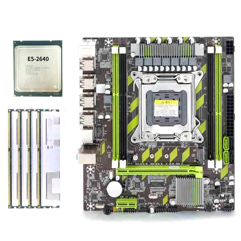 X79 Motherboard Set Xeon E5 2640 CPU E52640 with LGA2011 Combos 4Pcs X
