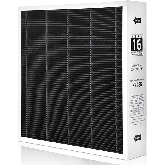 SCAVENGER X7935 Furnace Filter with Lennox Healthy MERV 16 HVAC System, Size 20x20x5 1 pack)