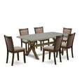 thumbnail image 1 of X797MZ748-7 7Pc Kitchen Set - Rectangular Table and 6 Parson Chairs - Multi-Color Color, 1 of 2