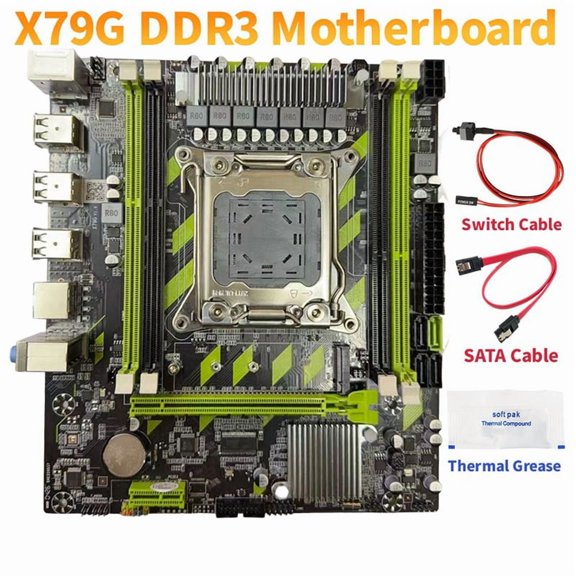 X79G DDR3 Gaming Motherboard LGA2011 4XDDR3 RECC Slots M.2 NVME PCI-E X16 SATA3.0 Server X79 Desktop Motherboard