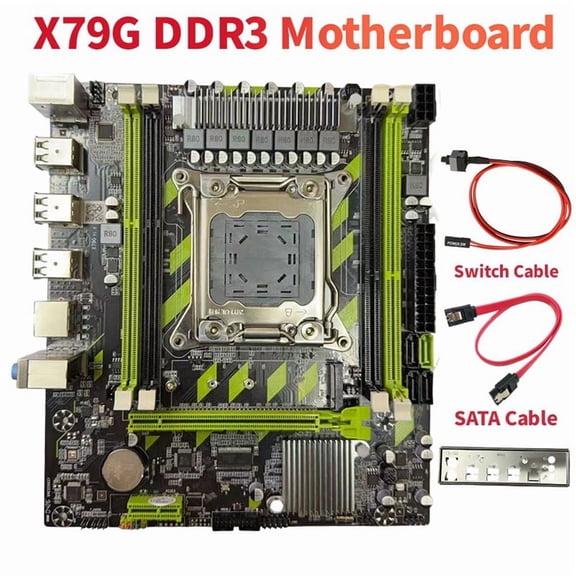 X79G DDR3 Gaming Motherboard LGA2011 4XDDR3 RECC Slots M.2 NVME PCI-E X16 SATA3.0 X79 Desktop Motherboard