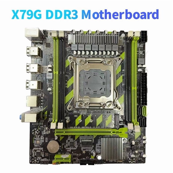 X79G DDR3 Motherboard LGA2011 4XDDR3 RECC Slots M.2 NVME PCI-E X16 SATA3.0 Server X79 Gaming Motherboard