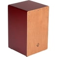 thumbnail image 1 of X8 Drums Earthtones Cajon Drum Burgundy, 1 of 3