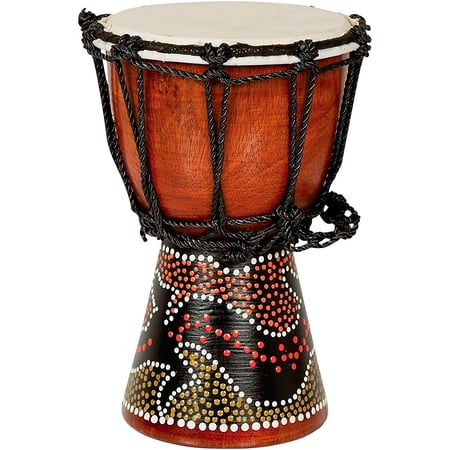 X8 Drums Mini Djembe Gecko Dot Paint Design