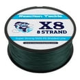 thumbnail image 1 of Reaction Tackle X8 Braided Fishing Line- Moss Green 8 Strand, 1 of 6