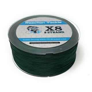 X8 Reaction Tackle Braided Fishing Line- Green Camo 8 Strand 