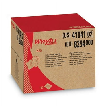 X80 Cloths, Brag Box, Hydroknit, Blue, 11.1 X 16.8, 160 Wipers/carton | Bundle of 2 Cartons