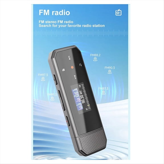 X80 USB MP3 Player Mini 64GB Touch Key Bluetooth 5.3 Sports Clip Music Player Support FM Radio Recorder E-Book Pedometer