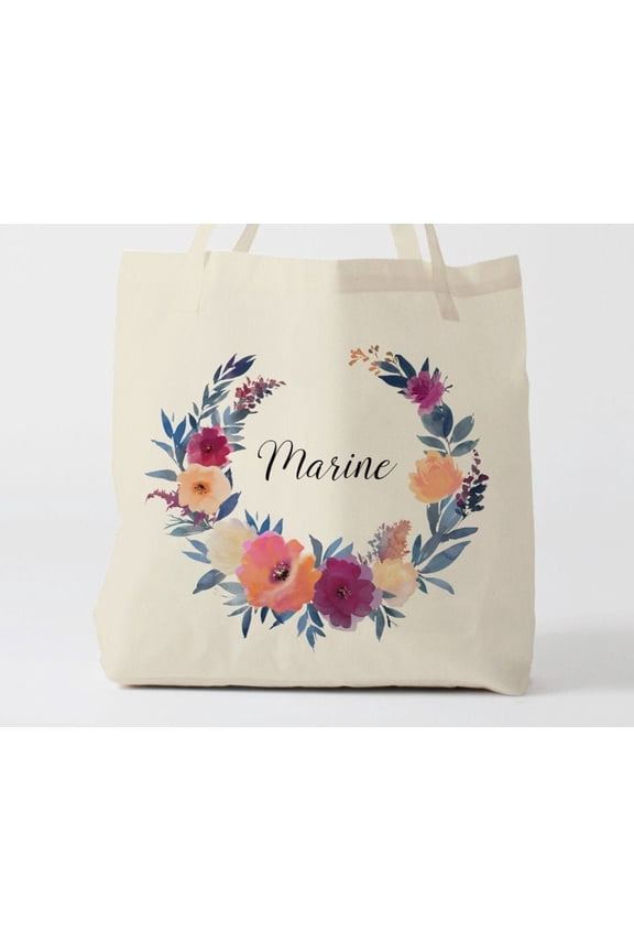 X828Y Customizable Tote bag wedding tote bag bridesmaid gift wedding party gift personaliz