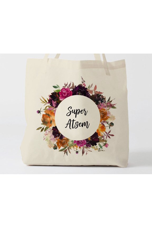 X837Y tote bag atsem tote bag cotton nanny tote bag changing bag cotton bag summer bag sum