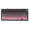thumbnail image 1 of X85 Wireless Mechanical Keyboard, TKL 82 Keys Bluetooth 5.0/2.4GHz/USB-C Hot Swappable Custom Keyboard, Knob, Gasket Structure, RGB Backlit Gaming Keyboard for PC/Mac/PS4/Xbox (BLACKPINK), 1 of 9