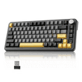 thumbnail image 1 of X85Pro Wireless Mechanical Keyboard,TKL 82 Keys Bluetooth 5.0/2.4GHz/USB-C Hot Swappable Custon Keyboard,Knob Control, Gasket Structure,RGB Backlit Gaming Keyboard for PC/Mac/PS4/Xbox (Black), 1 of 9