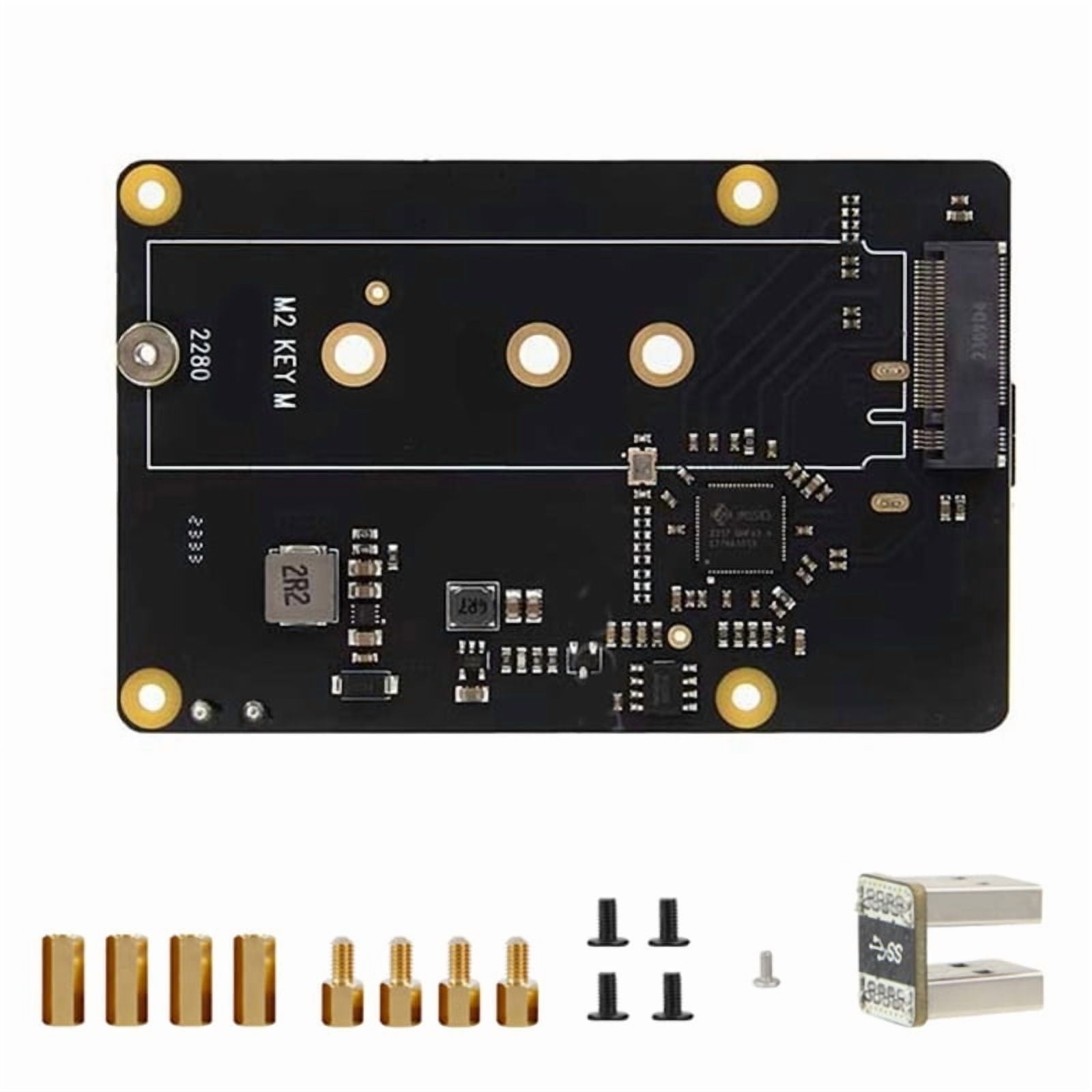 X872 USB 3.0 To NVMe SSD Expansion Board For Raspberry Pi 4, M.2 Drive 2230 2242 2260 2280 Compatible 5Gbps Transfer