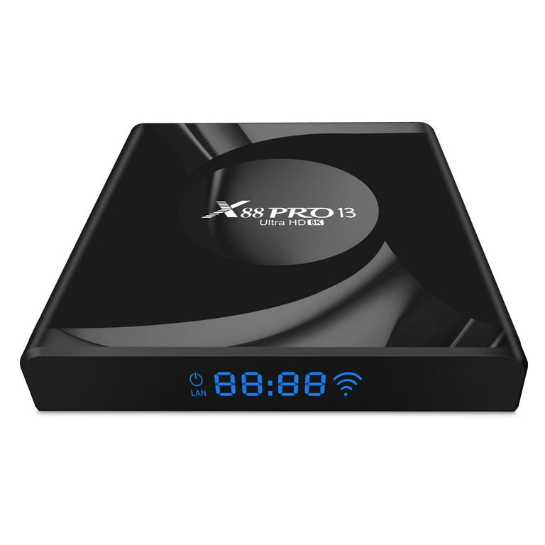 X88 PRO 13 Android 13.0 RK3528 8K (4GB+64GB) with BT 5.0 2.4G/5GWifi 100M  Quad -core Smart Android TV Box (Black) 