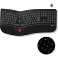 X9 Performance Ergonomic Wireless Keyboard with Trackball ...