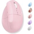 thumbnail image 1 of X9 Performance Wireless Vertical Ergonomic Mouse - (BT + 2.4Ghz) - Click in Comfort - Up to 4000 DPI, 6 Button, Rechargeable - Bluetooth Ergonomic Vertical Mouse Wireless - For Mac and PC - Pink, 1 of 8