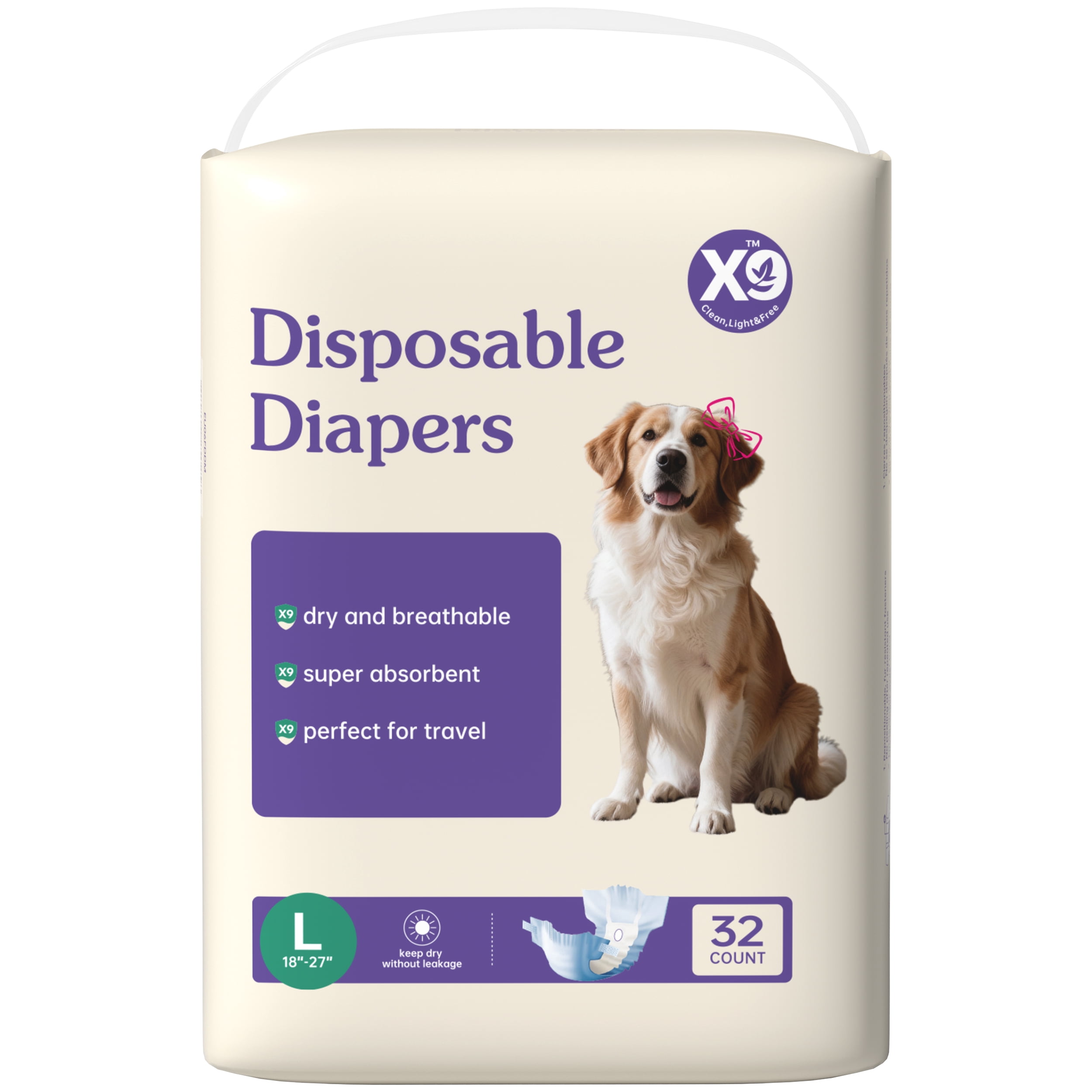 X9 Pet diapers (female)