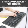 thumbnail image 1 of X9 Wireless Ergonomic Keyboard with Cushioned Wrist Support - Type Comfortably Longer - Wireless Split Keyboard for Laptop, PC & Chrome Computer with 110 Ergo Keys & 5ft Cable, 1 of 4