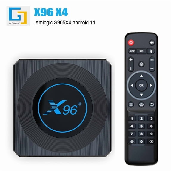 X96 X4 Android TV Box, Amlogic S905X4, 4GB RAM 32GB ROM, Android 11, 5G Wi-Fi, 1000M Ethernet, 8K 4K Ultra HD, HDR10, IR Remote Control