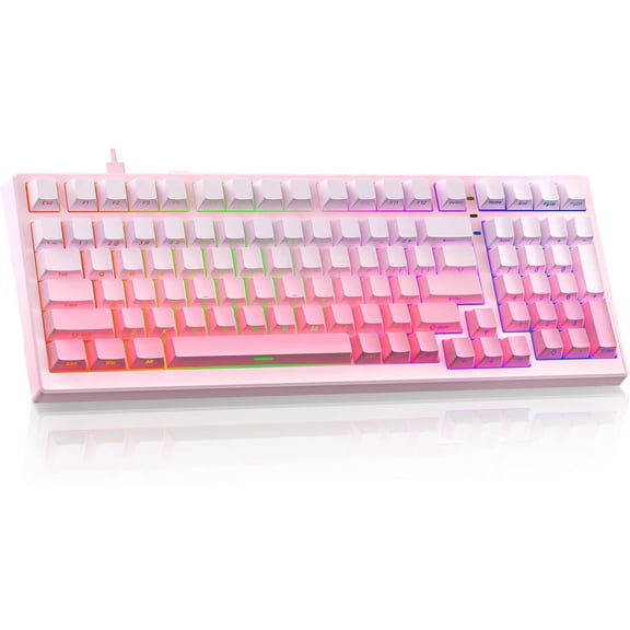 X98 Ultra Mechanical Keyboard,Hot Swappable Custom Keyboard with Number Pad,Linear Switches,Tri-Mode BT5.0/2.4GHz/USB-C,RGB Backlit Gaming Keyboards for Win//PC