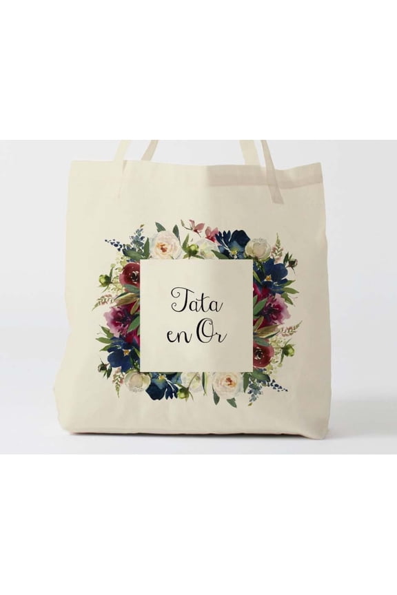X995Y gold tata tote bag customizable tote bag customizable gift customizable tata gift Ch