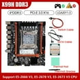 X99H Desktop Motherboard+E5 2678 V3 CPU+Thermal Grease LGA2011V3 B85