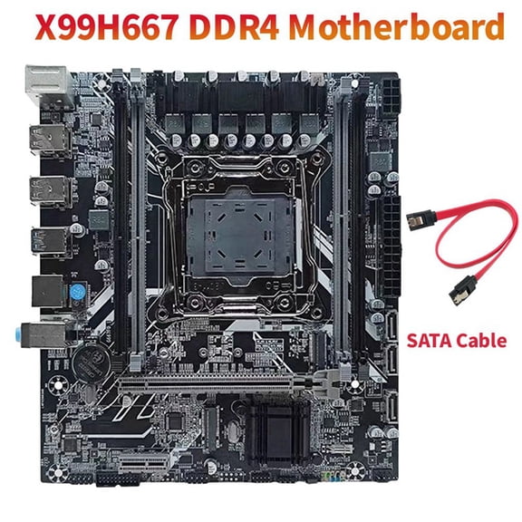 X99H667 DDR4 Motherboard LGA 2011-3 H81/B85 Chip Supports 4X DDR4 RAM Gigabit Ethernet M.2 NVME X99 Desktop Motherboard