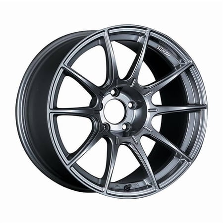 XA18105 Plus 1505GDK GTX01 18 x 10.5 5 x 114.3 15 mm Offset Dark Silver Wheel Evo X-G35-350Z-370Z