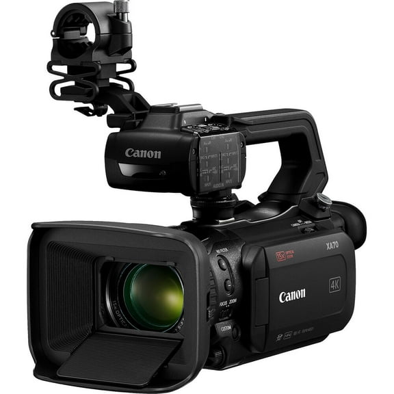 Canon XA70 Professional 4K UHD Camcorder | 1" CMOS Sensor | 15x HD Optical Zoom | Dual SD Card Slots (SDXC/SDHC) | 2 XLR Inputs | Compact Design