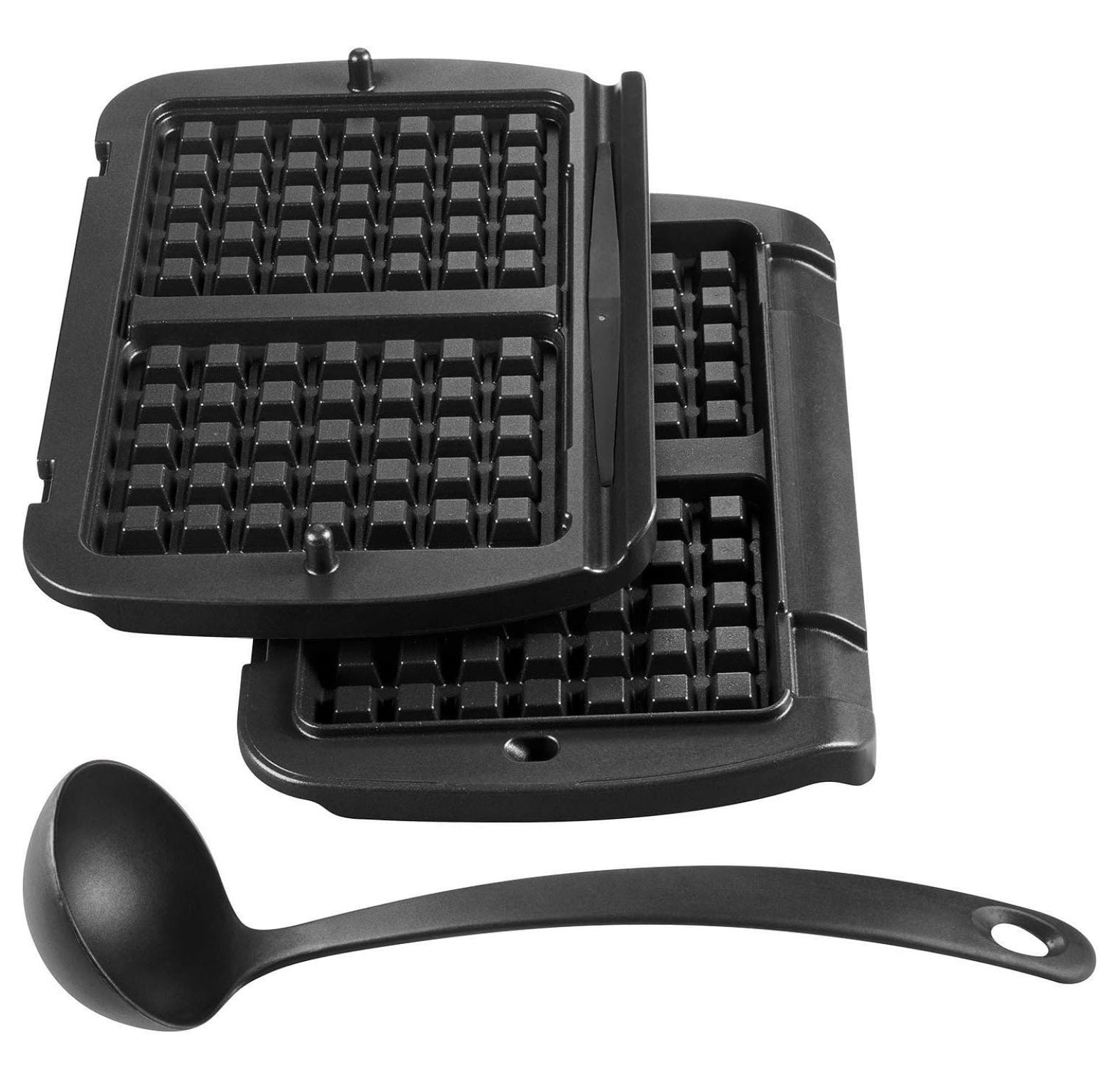 Tefal OptiGrill+ Go Waffle Plates Set - Non-Stick Aluminum Waffle Maker Plates, Dishwasher Safe, For GC706/GC71/OptiGrill Models