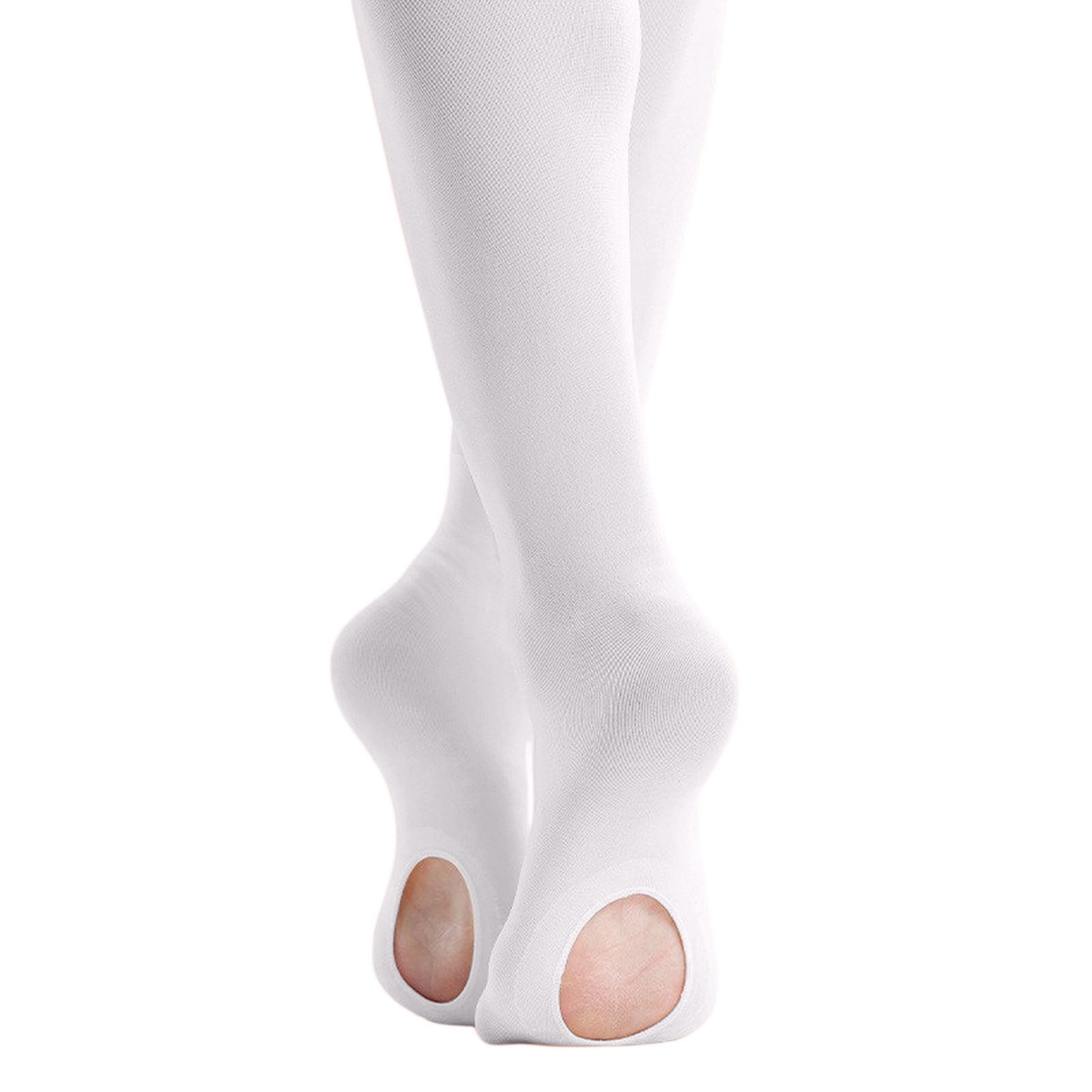 1/2/3 Pairs Ballet Tights for Girls 4-6 40D Ultra-Soft Convertible Transition Toddler Stockings 3t with Hole Design 12-13 Years,White