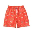 thumbnail image 1 of XADYUY Boys Bathing Suits 6-7 Quick Dry Baby Boy Swim Trunks Cute Banana Print Beach Shorts Kids Summer Casual Athletic Swimwear for Boys,4-5 Years Red, 1 of 7