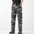 thumbnail image 1 of XADYUY Cargo Work Pants for Men with Cargo Pockets Camouflage Stretch Flex Cargo Pants Military Durable Hiking Pants Carpenter Cargo Pants with Multi-Pockets,Blue, 1 of 7