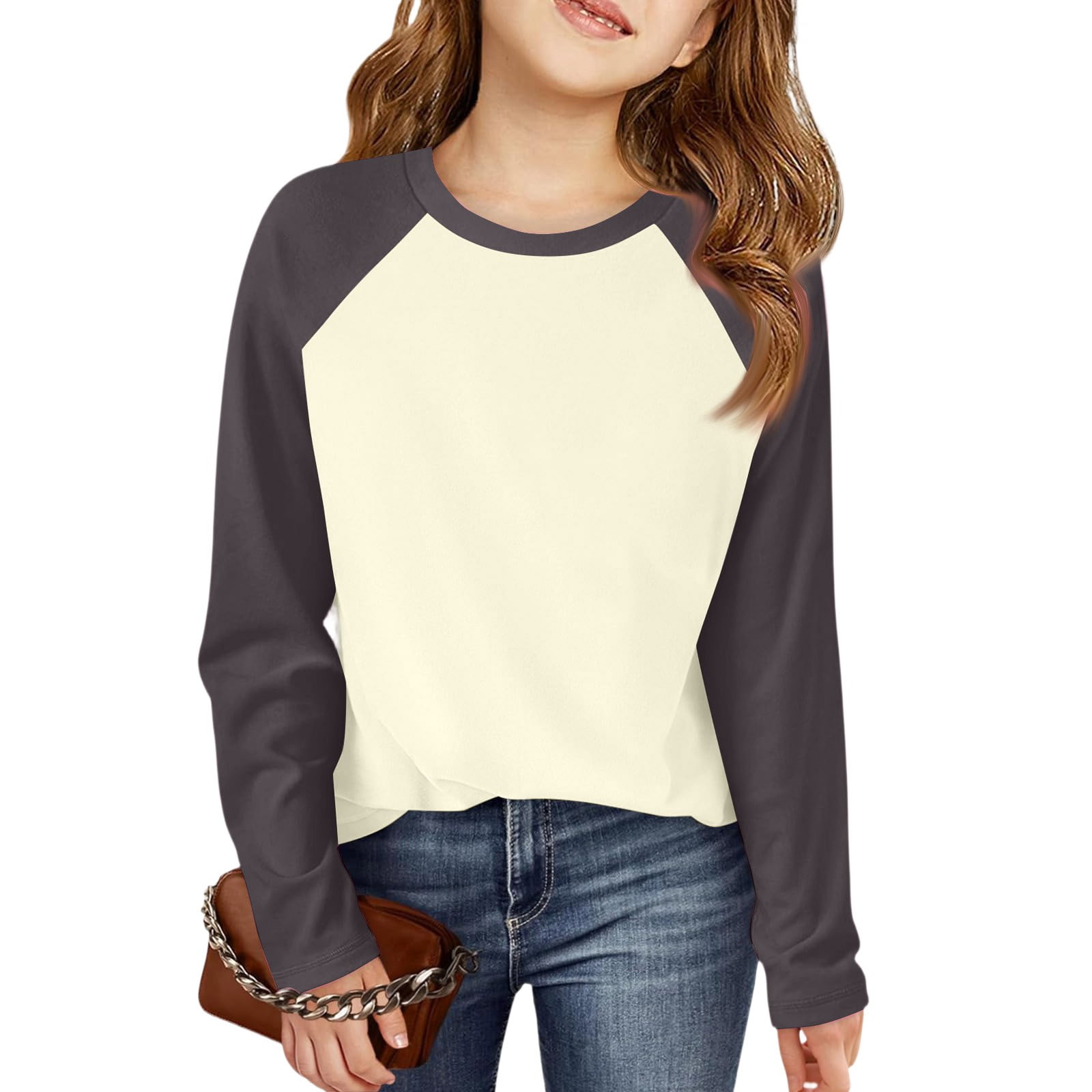 Kids Girls Christmas Unicorn T-Shirt – Raglan Cotton Top For Holidays & School - View #7
