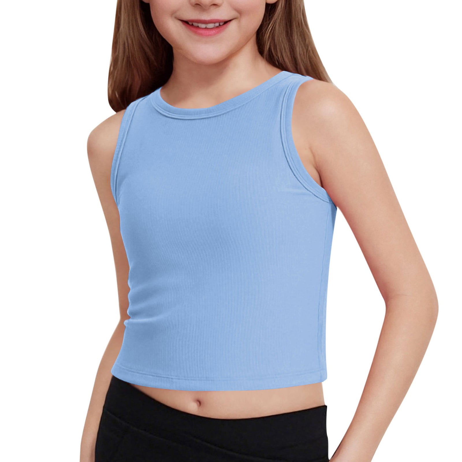 XADYUY Girls Ribbed Tank Top 7-16 Ribbed Knit Girls Athletic Tops 10-12 ...