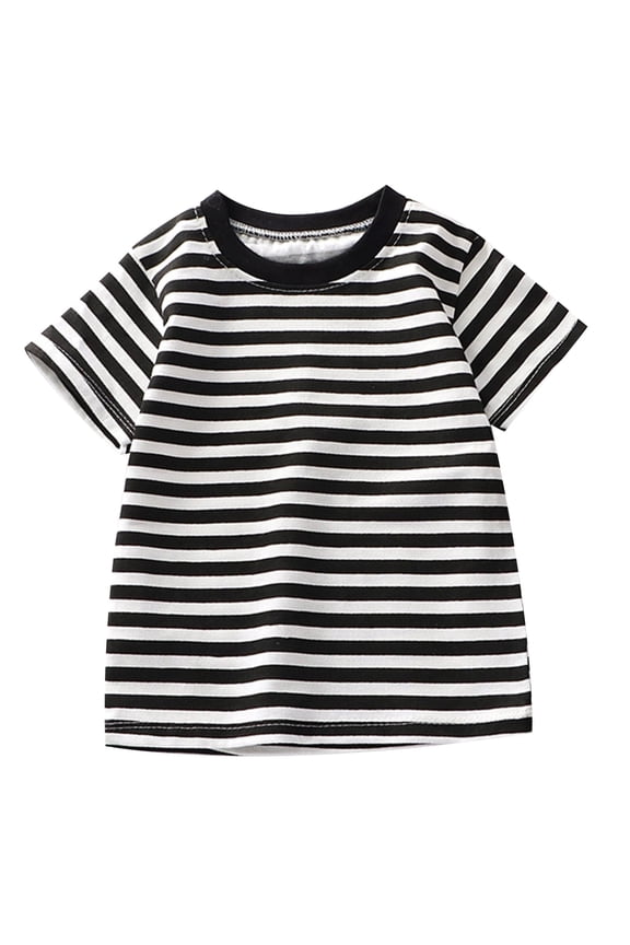 Girls Shirts Size 7-8 Summer Colorblock Short Sleeve Tshirt Girls Shirts Dressy Crewneck Cotton Tops,Black,9-10Years